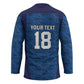 Custom Cape Verde Football 2026 Hockey Jersey Atlantic Blue Sharks Heritage