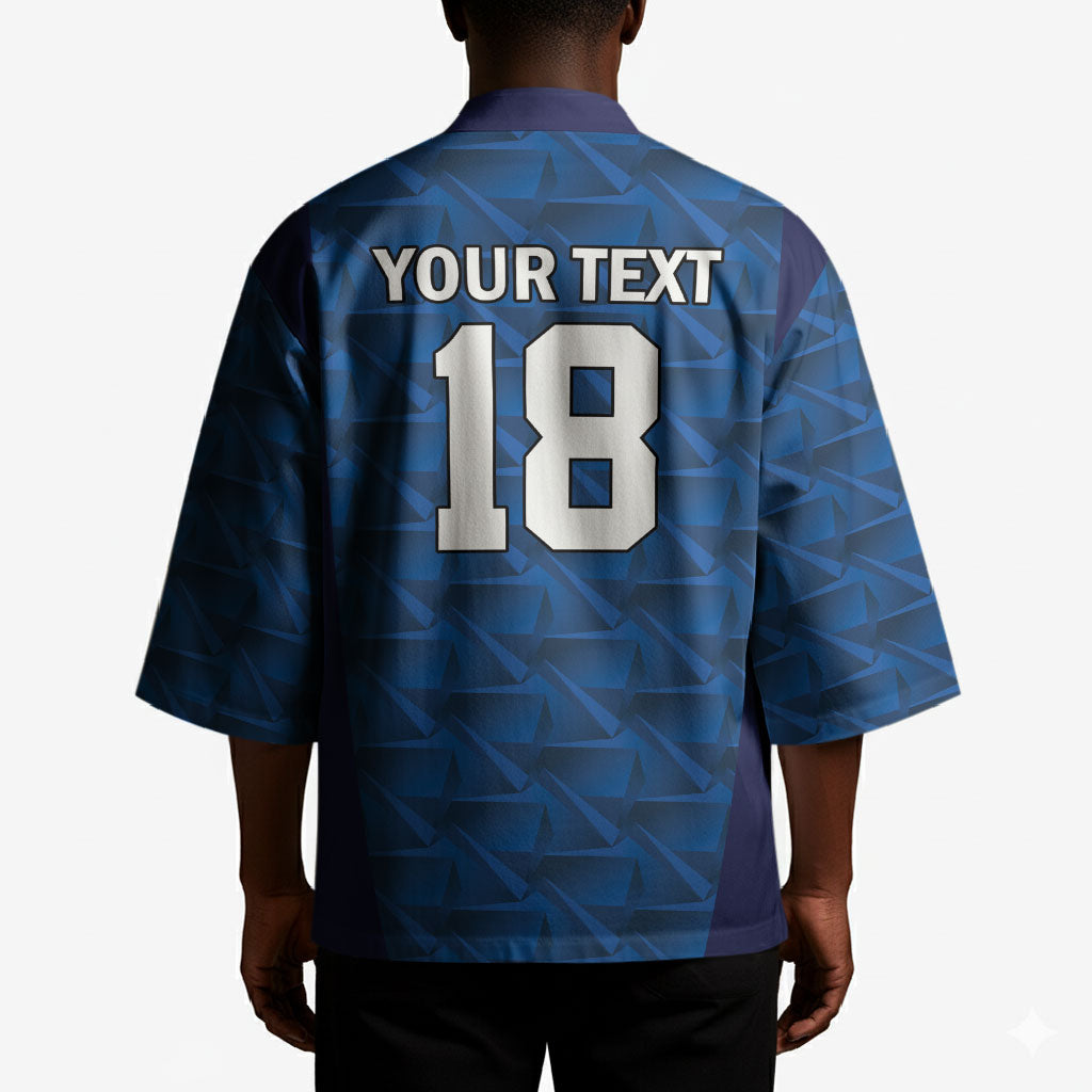 Custom Cape Verde Football 2026 Kimono Atlantic Blue Sharks Heritage