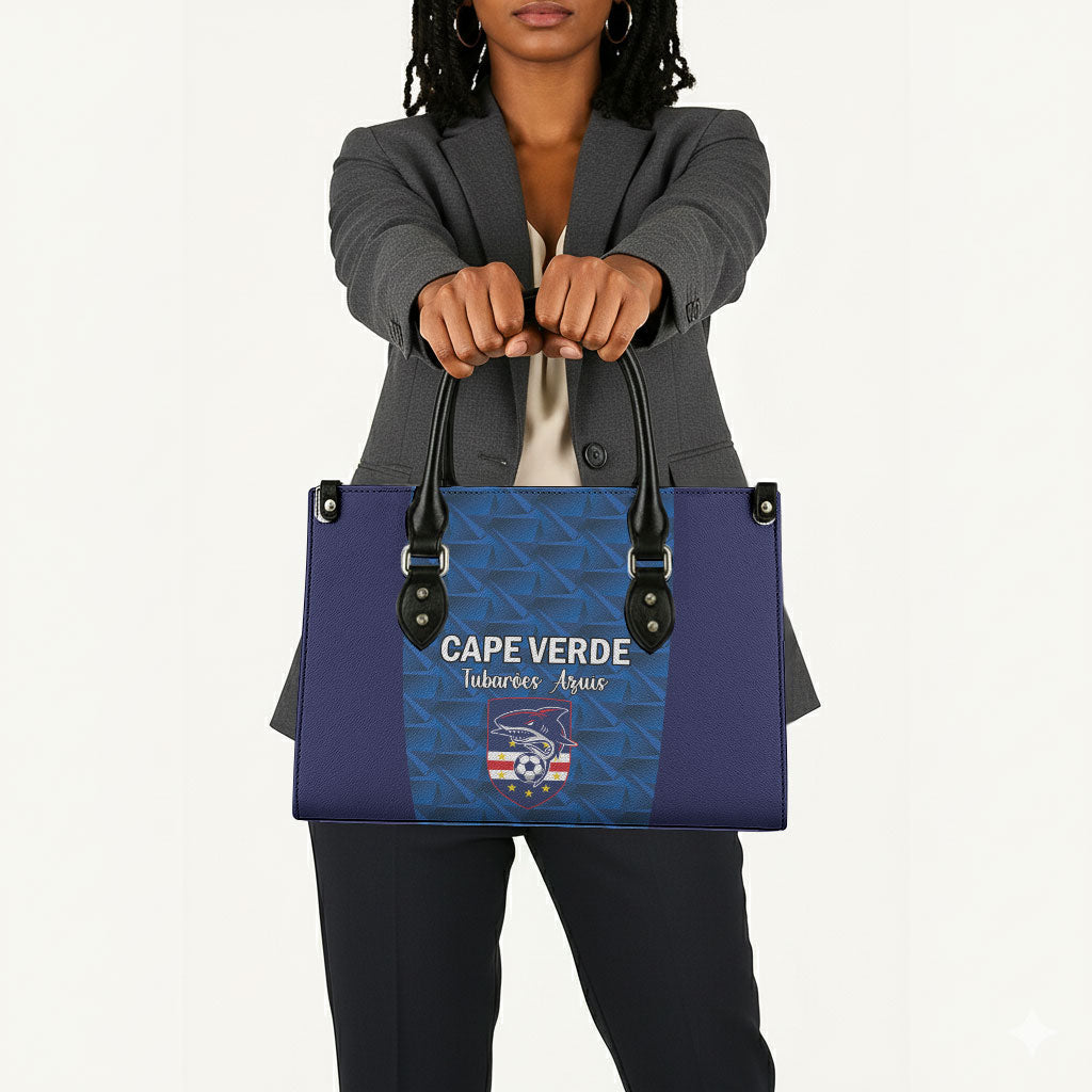 Cape Verde Football 2026 Leather Bag Atlantic Blue Sharks Heritage