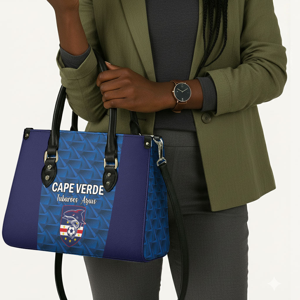 Cape Verde Football 2026 Leather Bag Atlantic Blue Sharks Heritage