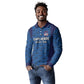 Custom Cape Verde Football 2026 Long Sleeve Polo Shirt Atlantic Blue Sharks Heritage