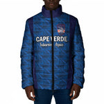 Custom Cape Verde Football 2026 Padded Jacket Atlantic Blue Sharks Heritage