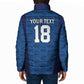 Custom Cape Verde Football 2026 Padded Jacket Atlantic Blue Sharks Heritage