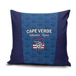Cape Verde Football 2026 Pillow Cover Atlantic Blue Sharks Heritage