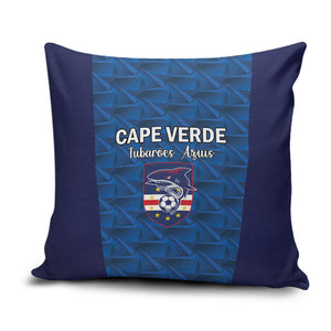 Cape Verde Football 2026 Pillow Cover Atlantic Blue Sharks Heritage