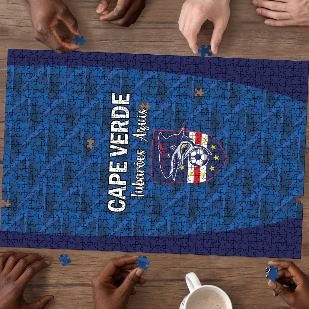 Cape Verde Football 2026 Puzzle Atlantic Blue Sharks Heritage