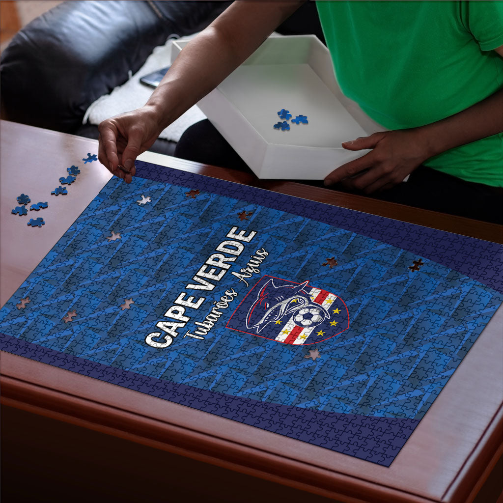 Cape Verde Football 2026 Puzzle Atlantic Blue Sharks Heritage