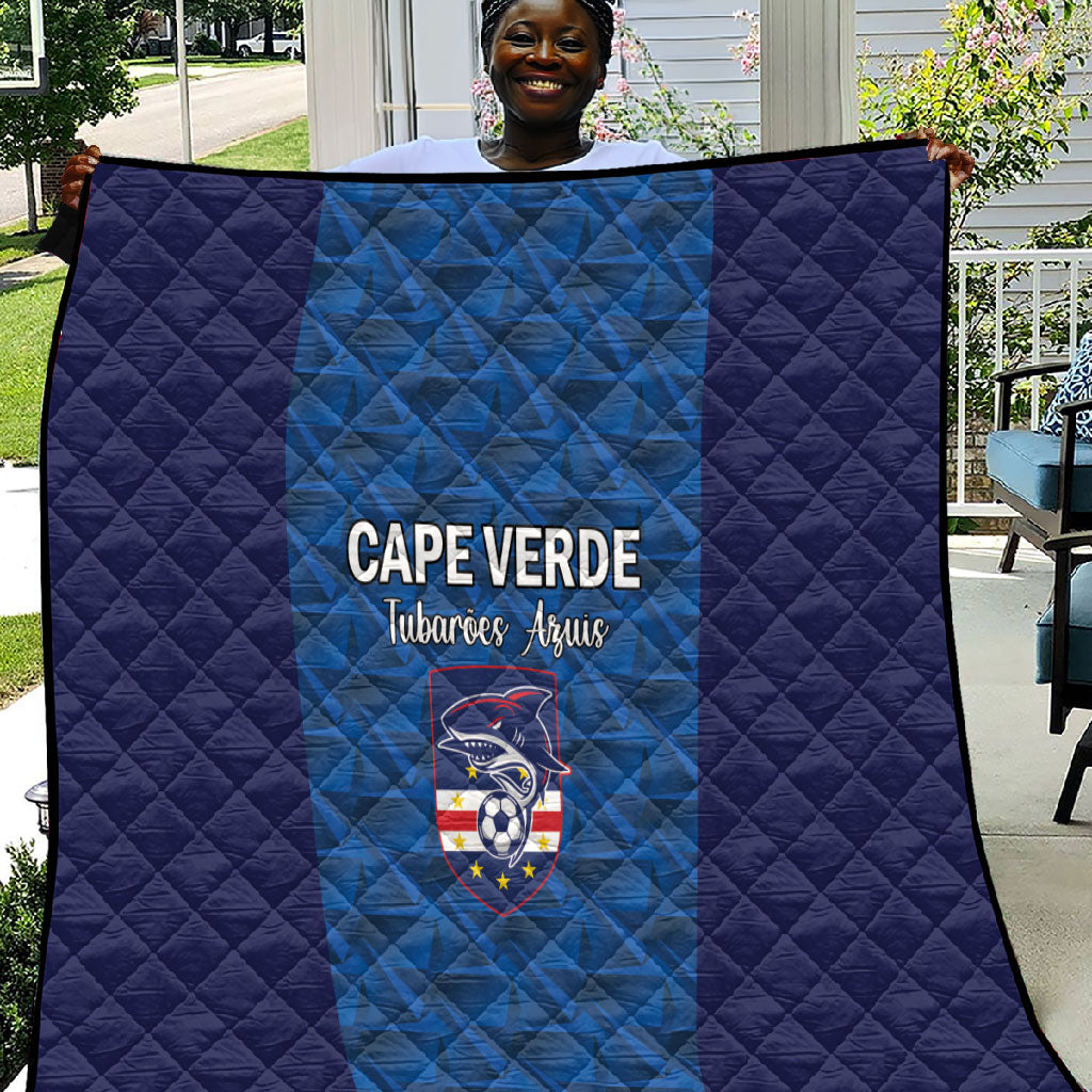 Cape Verde Football 2026 Quilt Atlantic Blue Sharks Heritage