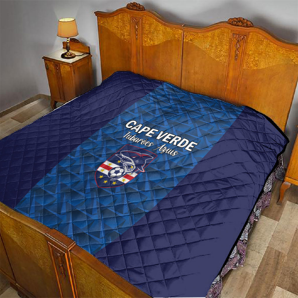 Cape Verde Football 2026 Quilt Atlantic Blue Sharks Heritage