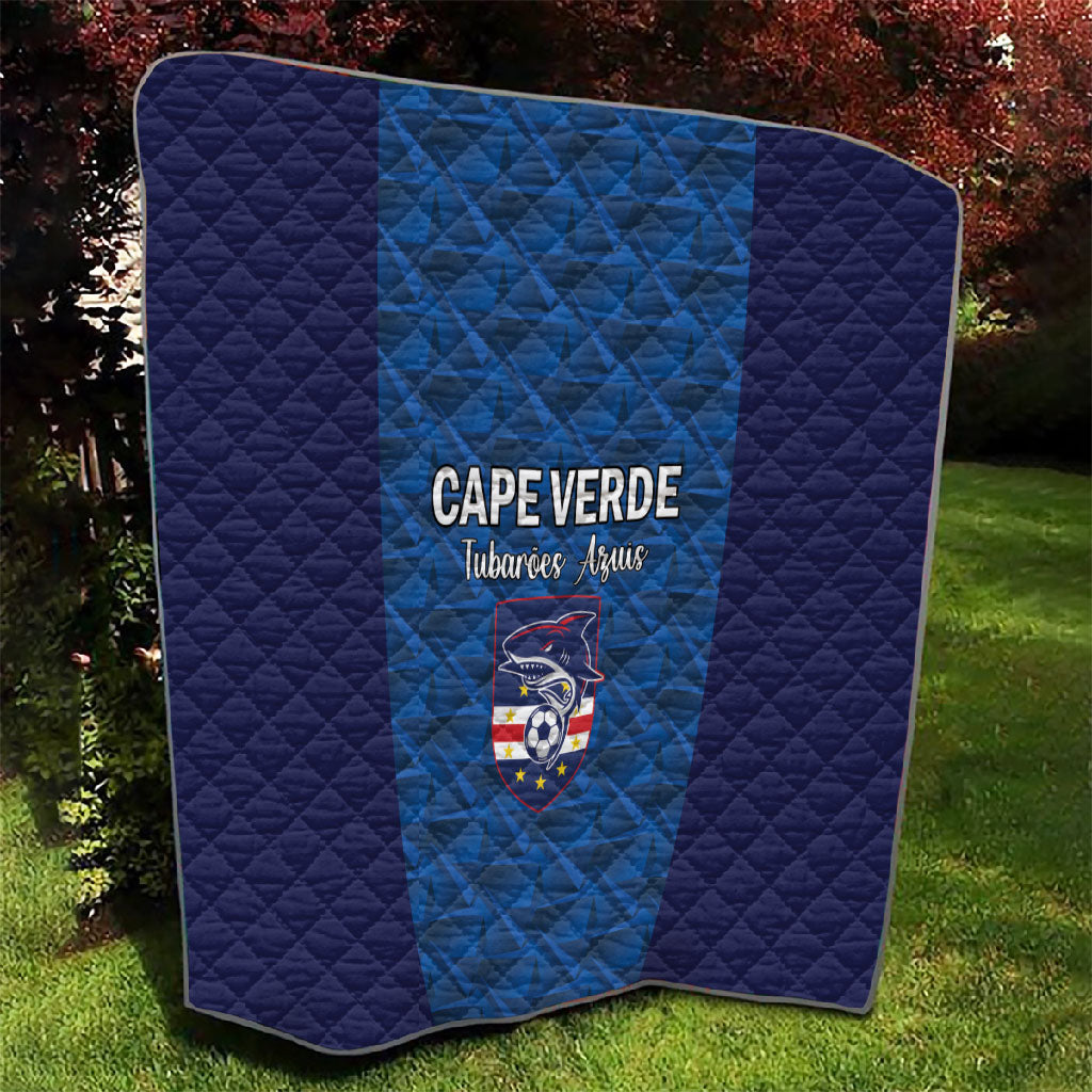 Cape Verde Football 2026 Quilt Atlantic Blue Sharks Heritage