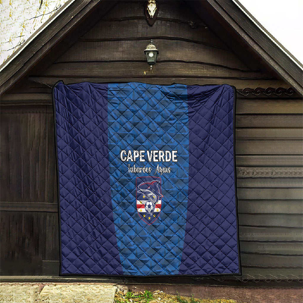 Cape Verde Football 2026 Quilt Atlantic Blue Sharks Heritage