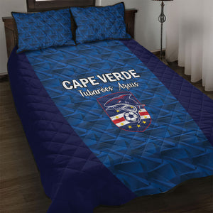 Cape Verde Football 2026 Quilt Bed Set Atlantic Blue Sharks Heritage