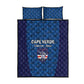 Cape Verde Football 2026 Quilt Bed Set Atlantic Blue Sharks Heritage