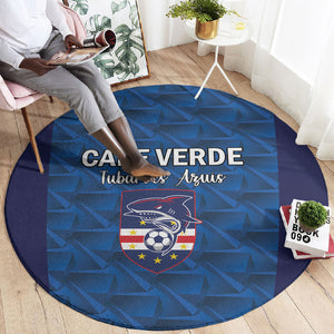 Cape Verde Football 2026 Round Carpet Atlantic Blue Sharks Heritage