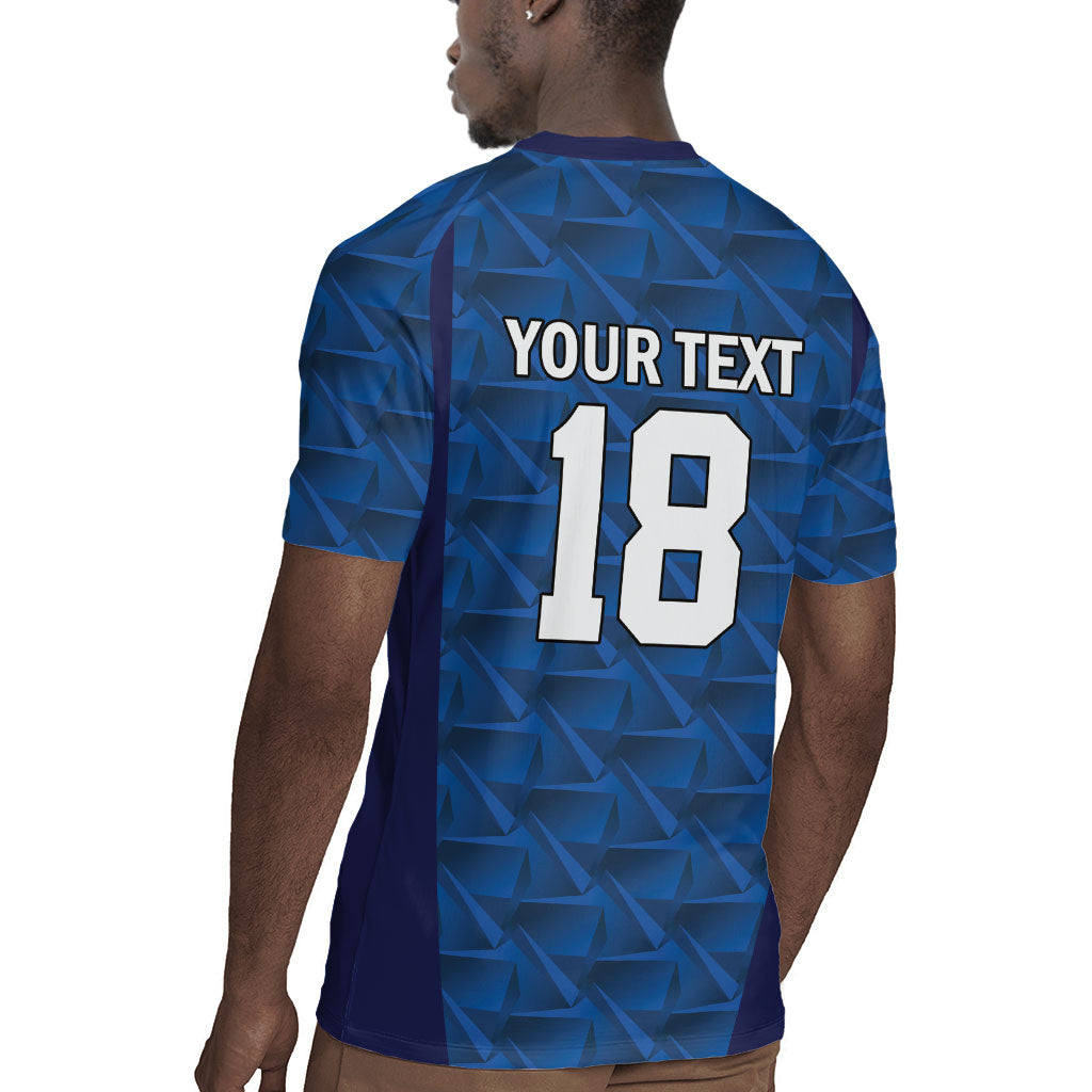 Custom Cape Verde Football 2026 Rugby Jersey Atlantic Blue Sharks Heritage