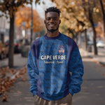 Custom Cape Verde Football 2026 Sweatshirt Atlantic Blue Sharks Heritage