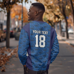 Custom Cape Verde Football 2026 Sweatshirt Atlantic Blue Sharks Heritage