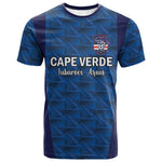 Custom Cape Verde Football 2026 T shirt Atlantic Blue Sharks Heritage