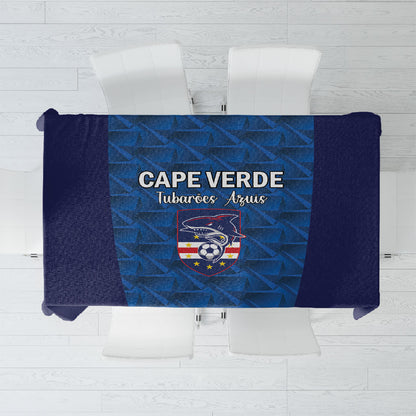 Cape Verde Football 2026 Tablecloth Atlantic Blue Sharks Heritage