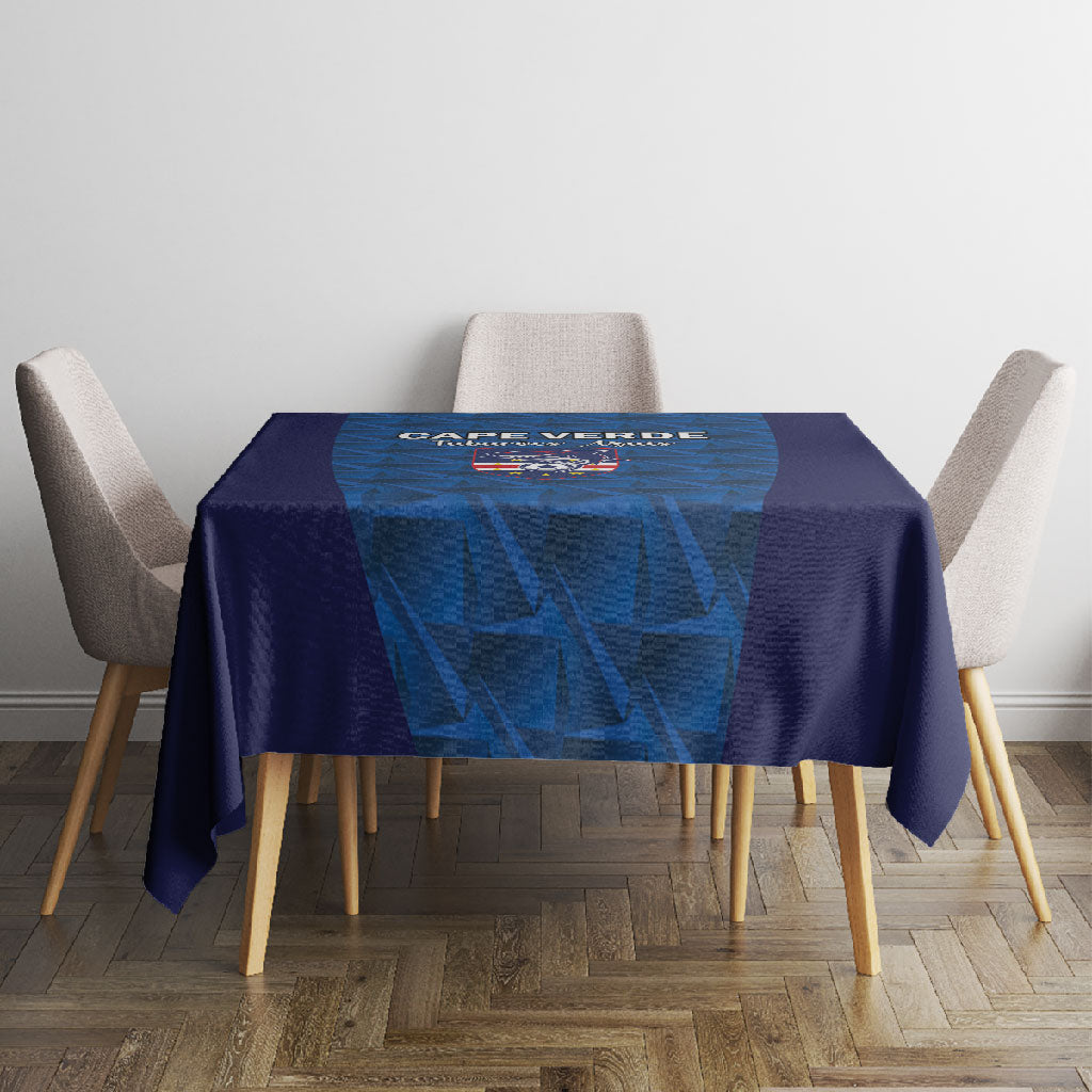 Cape Verde Football 2026 Tablecloth Atlantic Blue Sharks Heritage