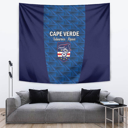 Cape Verde Football 2026 Tapestry Atlantic Blue Sharks Heritage