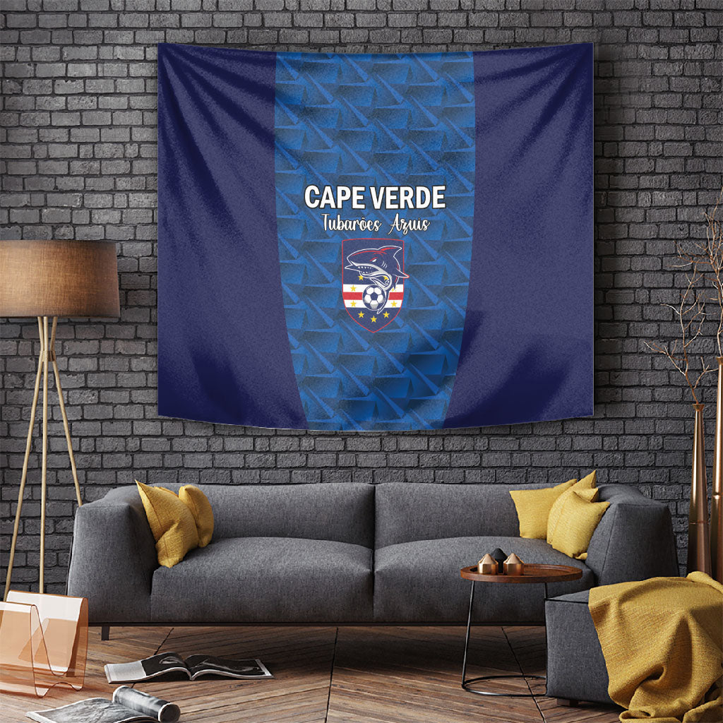 Cape Verde Football 2026 Tapestry Atlantic Blue Sharks Heritage