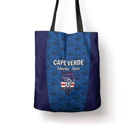 Cape Verde Football 2026 Tote Bag Atlantic Blue Sharks Heritage