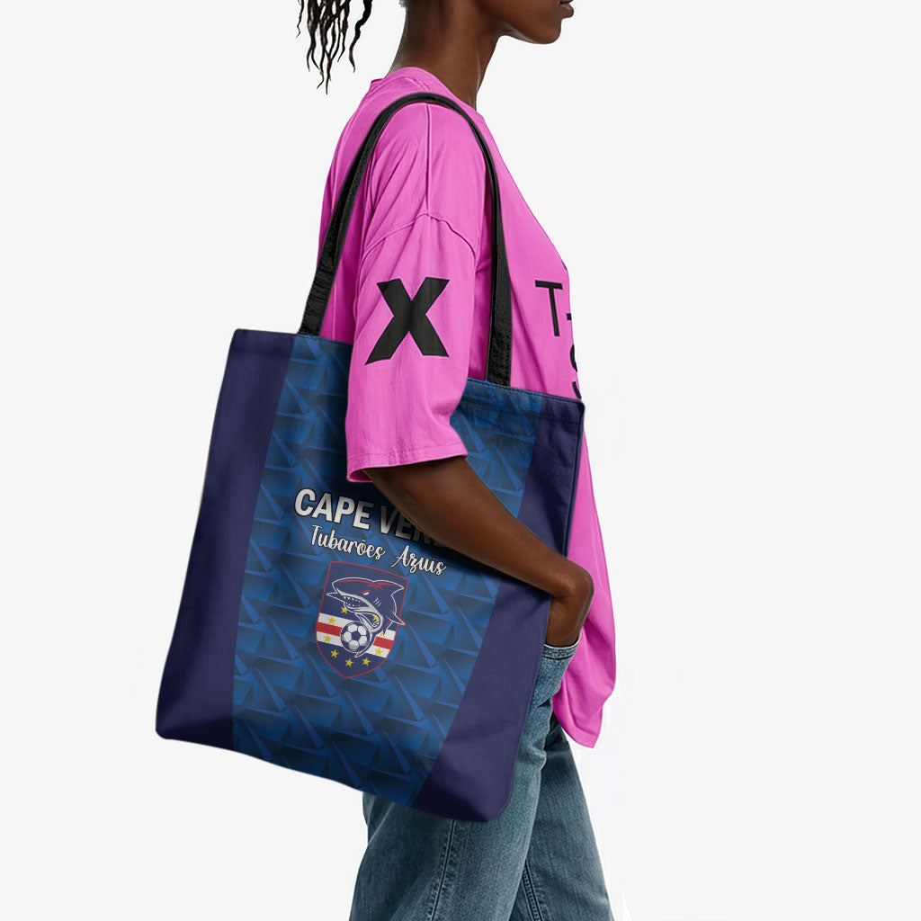 Cape Verde Football 2026 Tote Bag Atlantic Blue Sharks Heritage