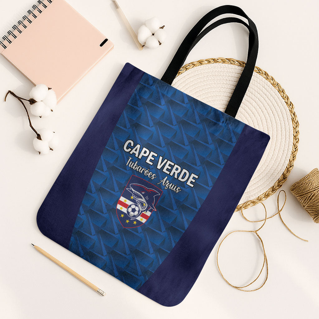 Cape Verde Football 2026 Tote Bag Atlantic Blue Sharks Heritage