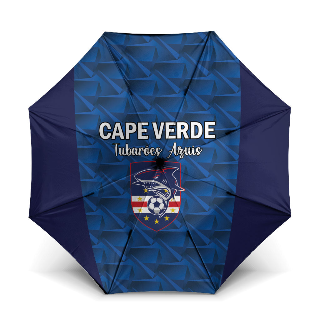 Cape Verde Football 2026 Umbrella Atlantic Blue Sharks Heritage