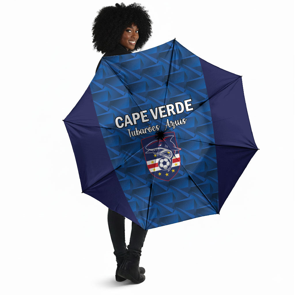 Cape Verde Football 2026 Umbrella Atlantic Blue Sharks Heritage