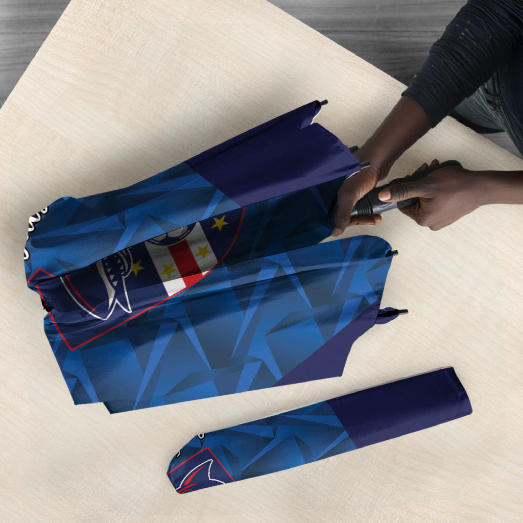 Cape Verde Football 2026 Umbrella Atlantic Blue Sharks Heritage