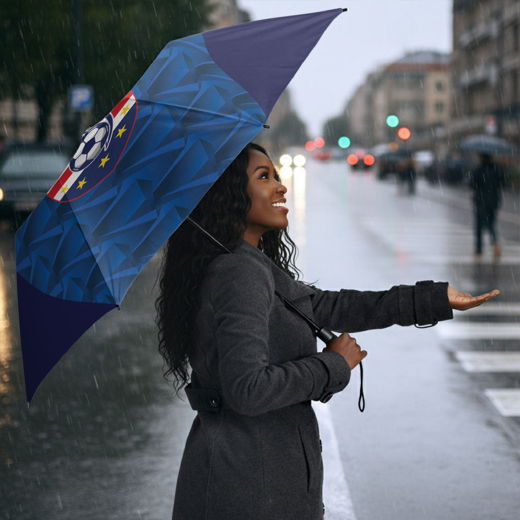 Cape Verde Football 2026 Umbrella Atlantic Blue Sharks Heritage