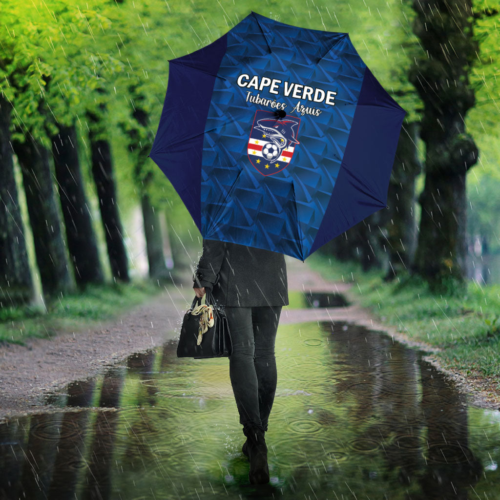Cape Verde Football 2026 Umbrella Atlantic Blue Sharks Heritage