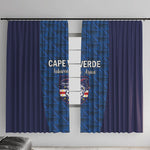 Cape Verde Football 2026 Window Curtain Atlantic Blue Sharks Heritage