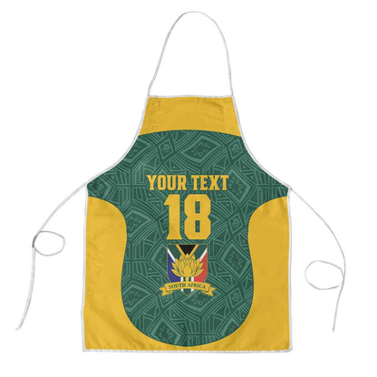 Custom South Africa Soccer Apron Bafana Bafana Spirit African Pattern - African Pride