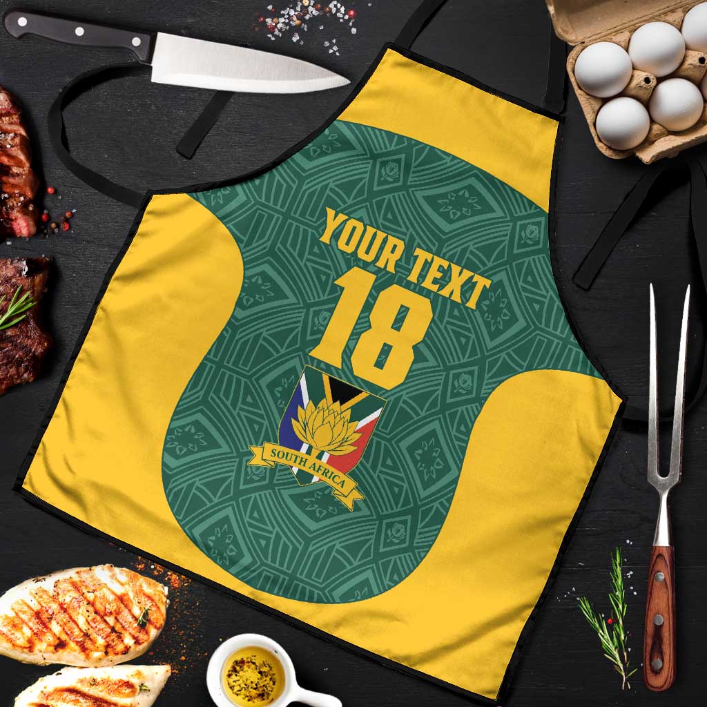 Custom South Africa Soccer Apron Bafana Bafana Spirit African Pattern - African Pride