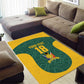 Custom South Africa Soccer Area Rug Bafana Bafana Spirit African Pattern - African Pride