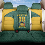 Custom South Africa Soccer Back Car Seat Cover Bafana Bafana Spirit African Pattern - African Pride