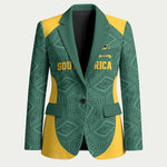 Custom South Africa Soccer Blazer Bafana Bafana Spirit African Pattern - African Pride