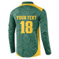 Custom South Africa Soccer Button Sweatshirt Bafana Bafana Spirit African Pattern