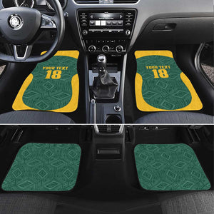 Custom South Africa Soccer Car Mats Bafana Bafana Spirit African Pattern - African Pride