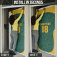 Custom South Africa Soccer Door Cover Bafana Bafana Spirit African Pattern - African Pride