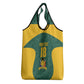 Custom South Africa Soccer Grocery Bag Bafana Bafana Spirit African Pattern - African Pride