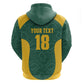 Custom South Africa Soccer Hoodie Bafana Bafana Spirit African Pattern - African Pride