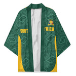 Custom South Africa Soccer Kimono Bafana Bafana Spirit African Pattern - African Pride
