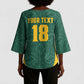 Custom South Africa Soccer Kimono Sleeve Blouse Bafana Bafana Spirit African Pattern - African Pride