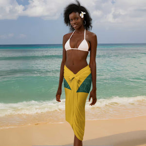 Custom South Africa Soccer Sarong Bafana Bafana Spirit African Pattern - African Pride