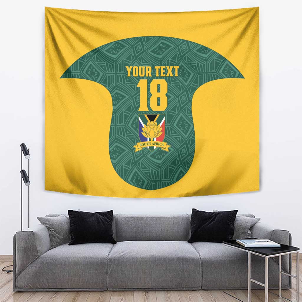 Custom South Africa Soccer Tapestry Bafana Bafana Spirit African Pattern - African Pride