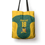 Custom South Africa Soccer Tote Bag Bafana Bafana Spirit African Pattern - African Pride